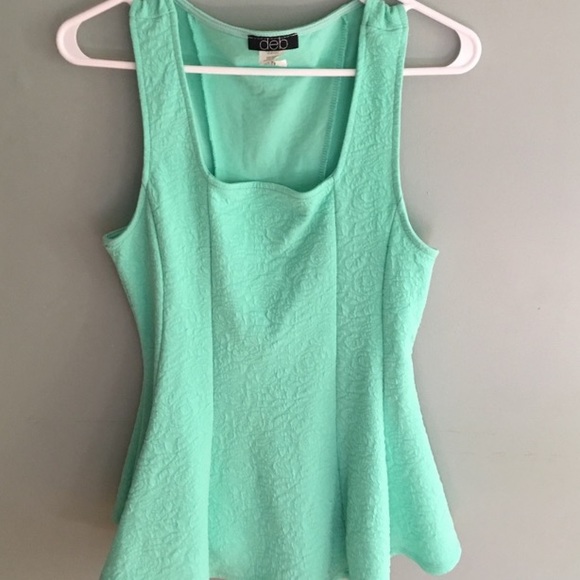 Textured Peplum Top - Picture 1 of 2